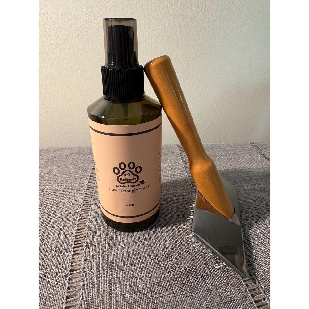 K9 Refresh Detangle Spray by Exfolia Essence offered in 5oz.
